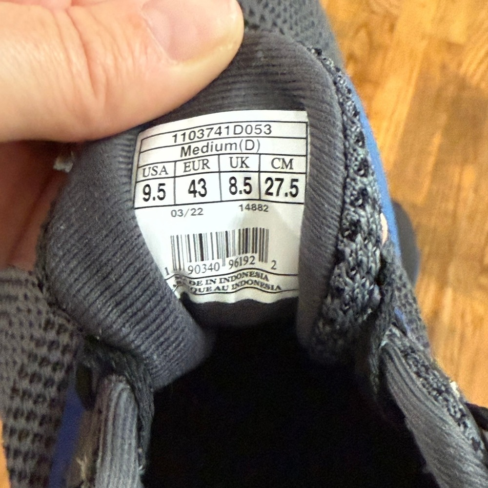 Brooks Revel 5 Mens 9.5 D Grey Blue Running Shoes Athletic Sneakers 1103741D053 - Picture 11 of 16